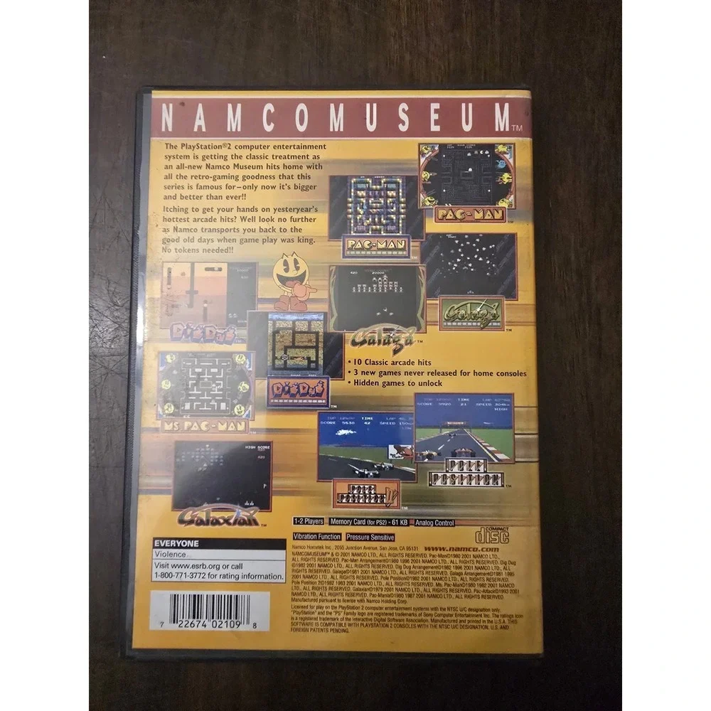 Namco‎ Museum PS2 PlayStation 2 Greatest Hits - Complete CIB
